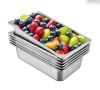 VEVOR 6 Pack Steam Table Pans 20.9 x 12.8 x 5.9 Inch - Thumbnail 1