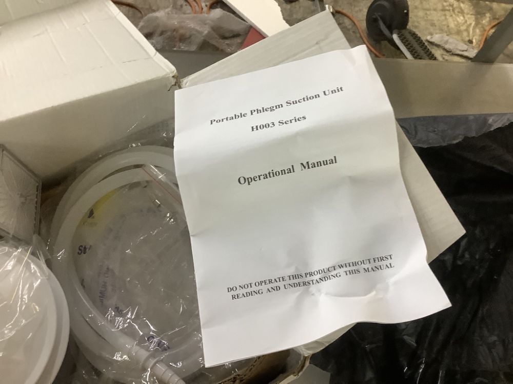 Portable Phlegm Suction Unit - Image 4 - Lot 724