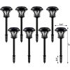 BEAU JARDIN 8 Pack Solar Landscape Pathway Lights - Thumbnail 1