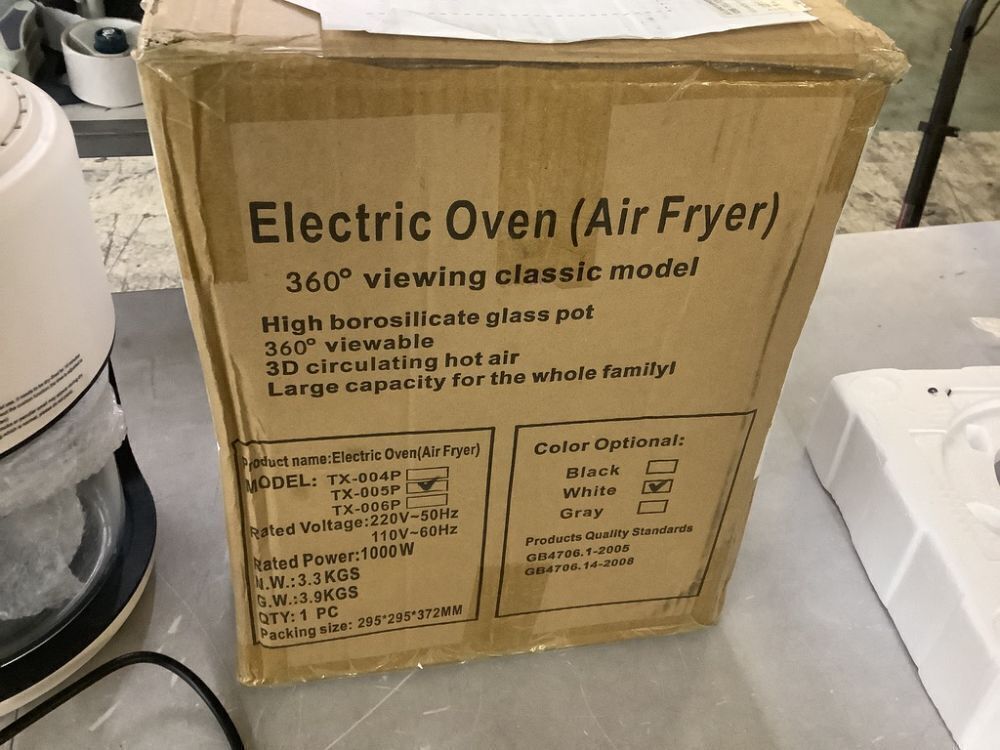 Electric Air Fryer with Glass Pot - Image 4 - Lot 622