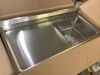 Free Standing 1 Compartment Stainless Steel Utility Sink with Faucet & Drainboard, 47.24" x 23.62" x 34.63" - Thumbnail 4