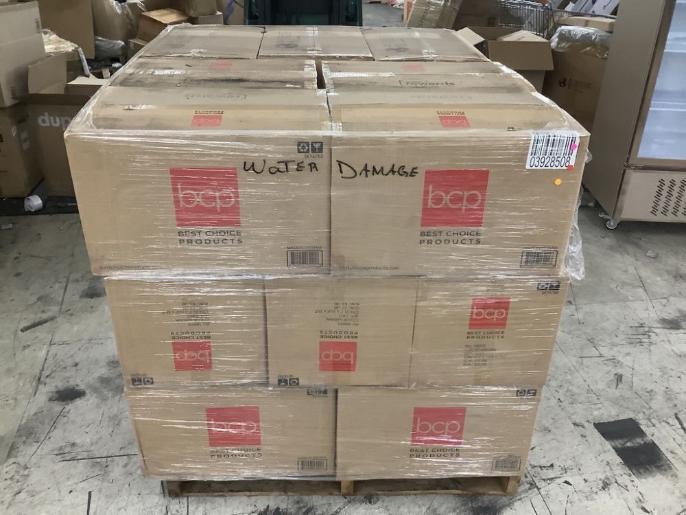 Pallet of (21) Set of 4 Water Hyacinth Pantry Baskets w/ Chalkboard 13in - Marked "Water Damaged" from Warehouse - Image 2 - Lot 74