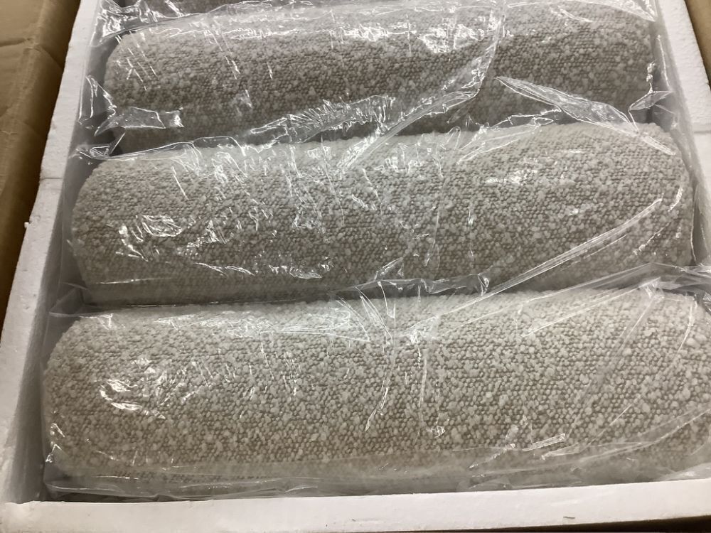 Meridian Furniture Waverly Collection Bench with Solid Wood, Boucle Fabric, 52" W x 19" D x 18" H, Cream - Image 3 - Lot 71JF