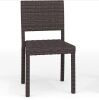 Martha Stewart Bedford Stackable Patio Chairs with Rattan Wicker Finish in Brown, Set of 4 - Thumbnail 1