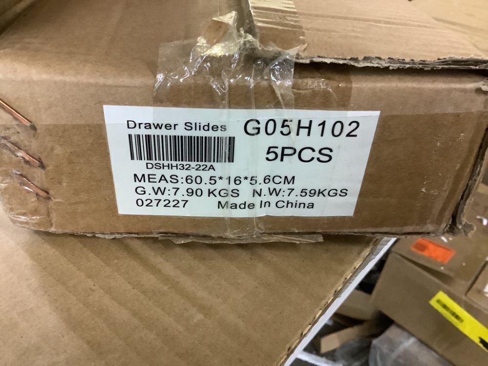 Gobrico 22-inch Heavy Duty Hydraulic Soft Close Full Extension Ball Bearing Drawer Slides, 15Pairs - Image 3 - Lot 528JF