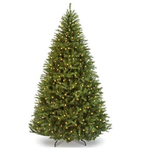 12' Pre-Lit Hinged Douglas Artificial Christmas Tree w/ Stand - Lot 17