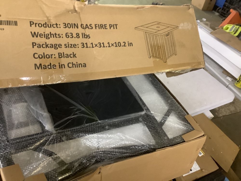 30" Gas Fire Pit Table - Damaged - Image 2 - Lot 417