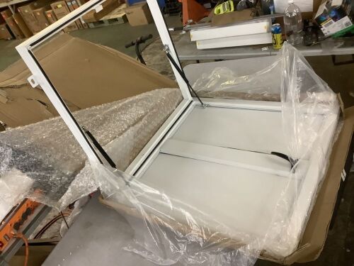 Building Roof Access Hatch 27.5" L x 27.5" W - Handle Needs Re-attached - Lot 416