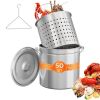 ROVSUN 50 QT Stainless Steel Stock Pot with Basket - Thumbnail 1