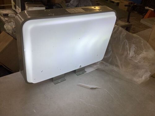 Double Sided Outdoor Projecting LED Light Box Sign - Broken Plastic - Lot 413