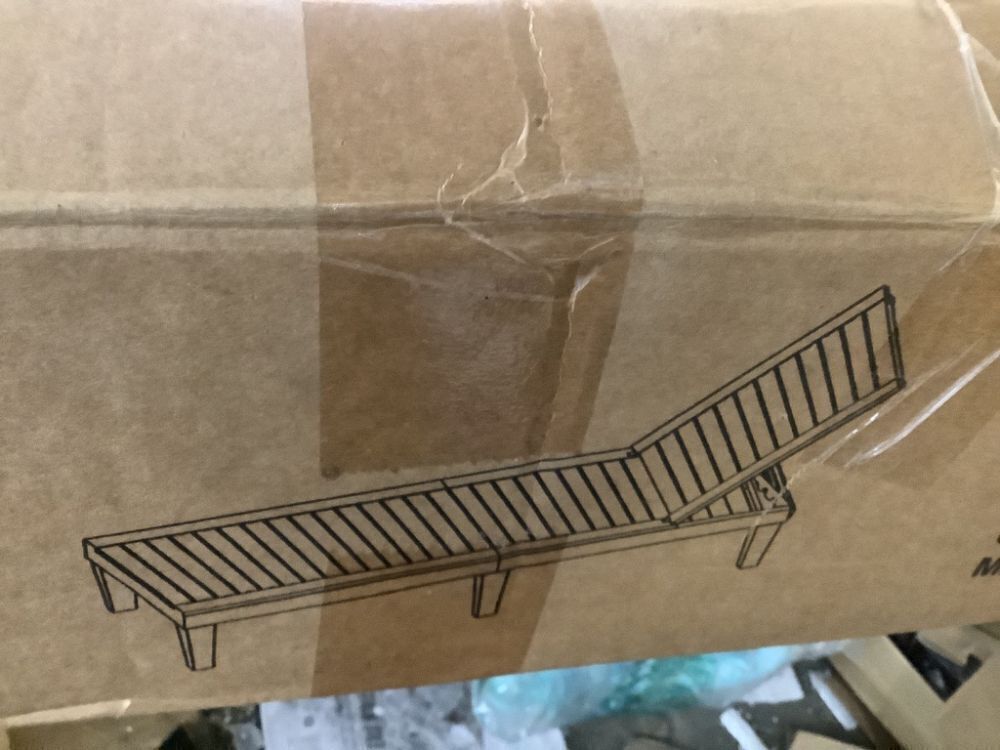 VINGLI Outdoor Chaise Lounge with 5-Level Adjustable Backrest - Image 4 - Lot 212