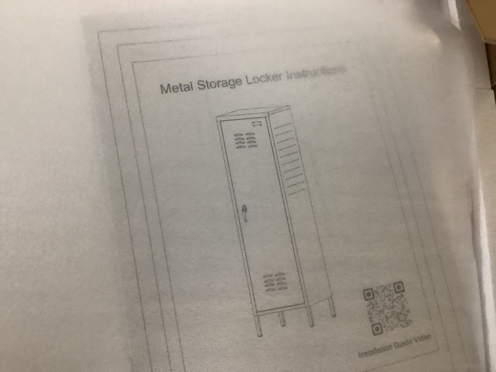 White Metal Single Door Storage Locker - Image 5 - Lot 218