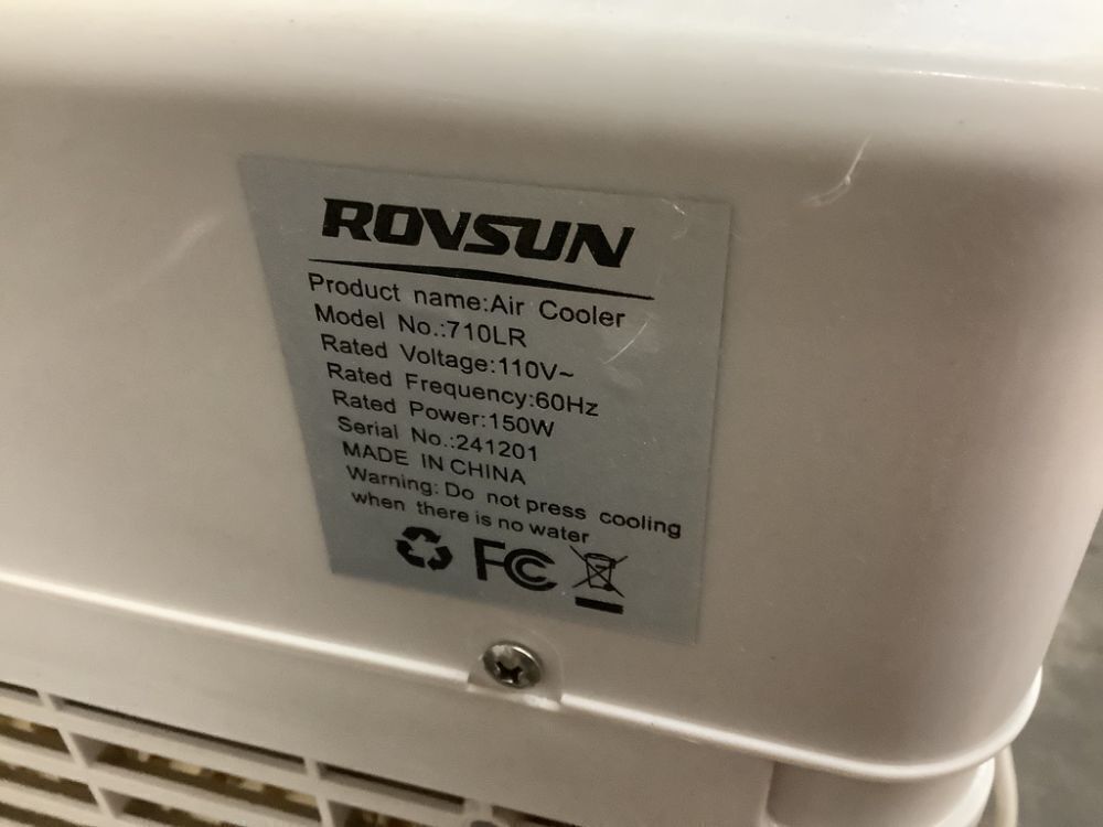 ROVSUN 10.5 Gal Portable Evaporative Air Cooler with Remote Control - Image 7 - Lot 220