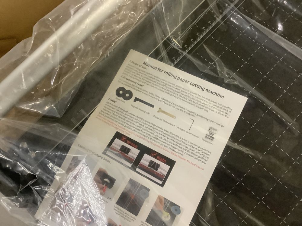 Rotary Paper Trimmer with Self-Sharpening Blade, 36" - Image 4 - Lot 221