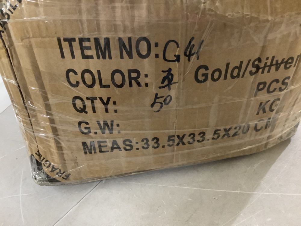 Round Gold Charger Plates, 50pc - Image 4 - Lot 328