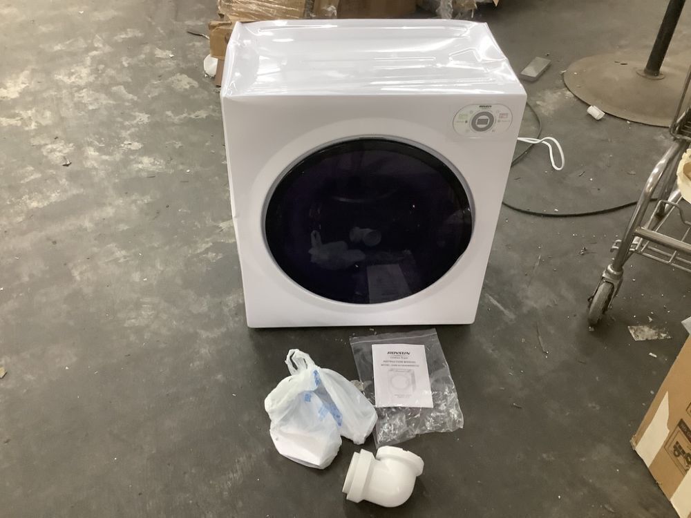 ROVSUN 2.6 Cu.Ft. 1,400W 110V Tumble Clothes Dryer with LCD Control Panel - Dented Top, Rubs When Turning - Image 1 - Lot 330