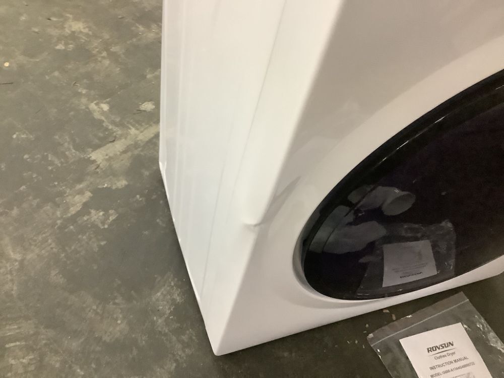 ROVSUN 2.6 Cu.Ft. 1,400W 110V Tumble Clothes Dryer with LCD Control Panel - Dented Top, Rubs When Turning - Image 4 - Lot 330