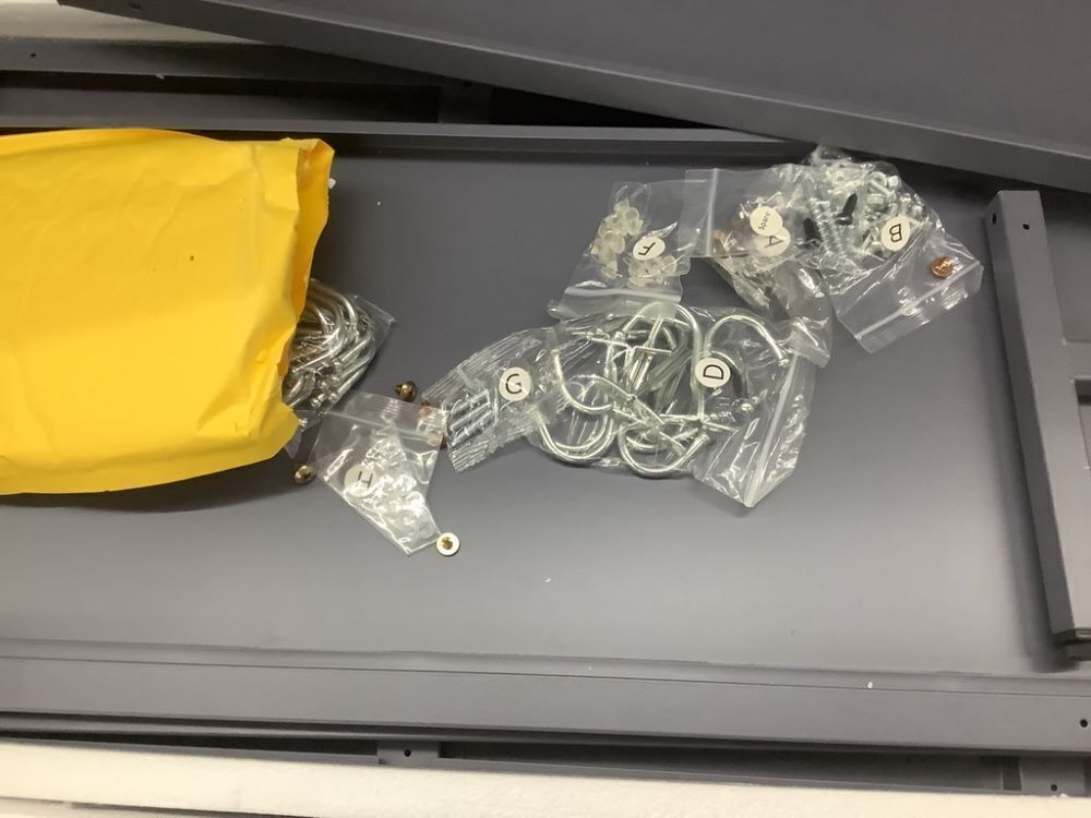 Metal Storage Lockers with 6 Doors, Dark Grey - Image 3 - Lot 224