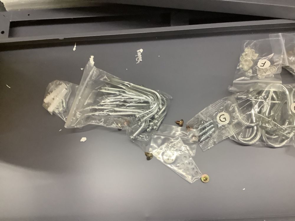 Metal Storage Lockers with 6 Doors, Dark Grey - Image 4 - Lot 224