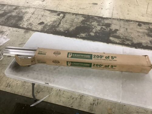 Aluminum Leaf Gutter Guard 200' of 5" - Lot 171