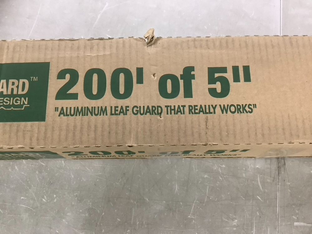 Aluminum Leaf Gutter Guard 200' of 5" - Image 5 - Lot 171