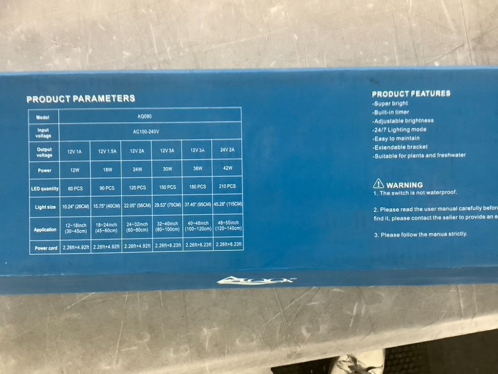 AQQA LED Aquarium Light - Image 6 - Lot 573