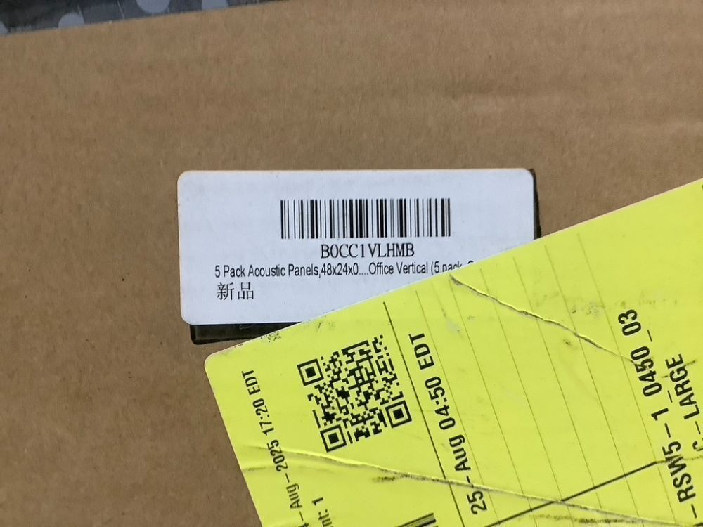 Self-Adhesive Acoustical Wall Panels, 47.2" x 23.6" x 0.4", 5 Pack - Image 6 - Lot 678