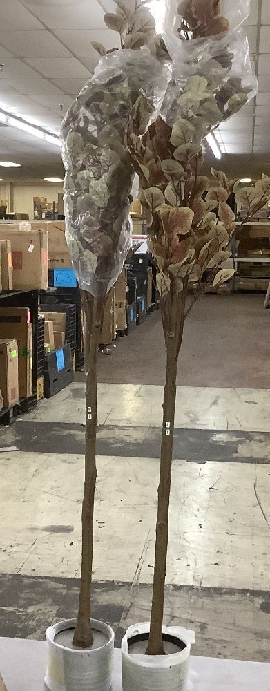 5.5' Artificial Tree, Set of 2 - Image 1 - Lot 774