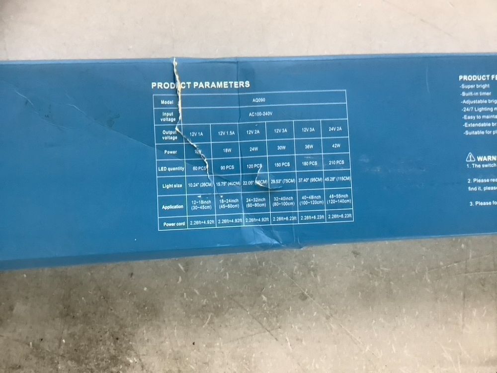 AQQA LED Aquarium Light 42W for 48-55 Inch Fish Tank - Image 4 - Lot 377