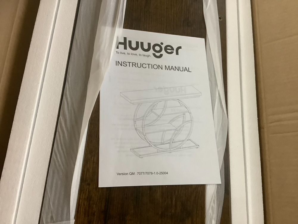 Huuger Accent Table with Shelves - Image 3 - Lot 474