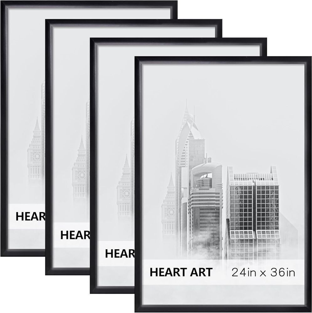 HEART ART 24 x 36 Poster Frame, 4 Pack - Image 1 - Lot 476