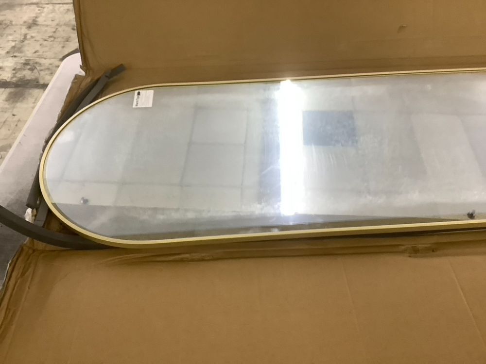 Gold Arched Full Length Mirror, 18" x 58" - Image 5 - Lot 172