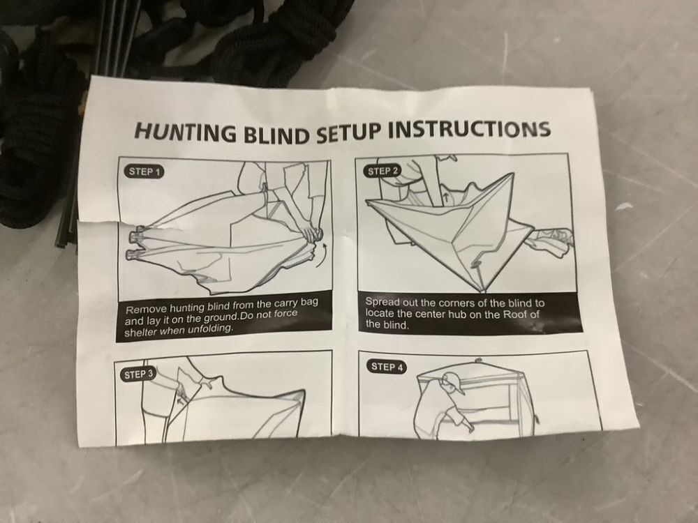 See Through Hunting Blind, 58" x 58" x 66", 2-3 Person - Image 6 - Lot 378