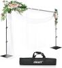 EMART Heavy Duty Backdrop Stand, 8.5ft x 10ft - Thumbnail 1