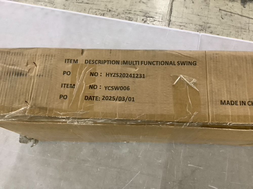 Swing Set with Heavy-Duty A-Frame, 1 Saucer & 1 Belt Swing, 440lb Capacity - Image 7 - Lot 175