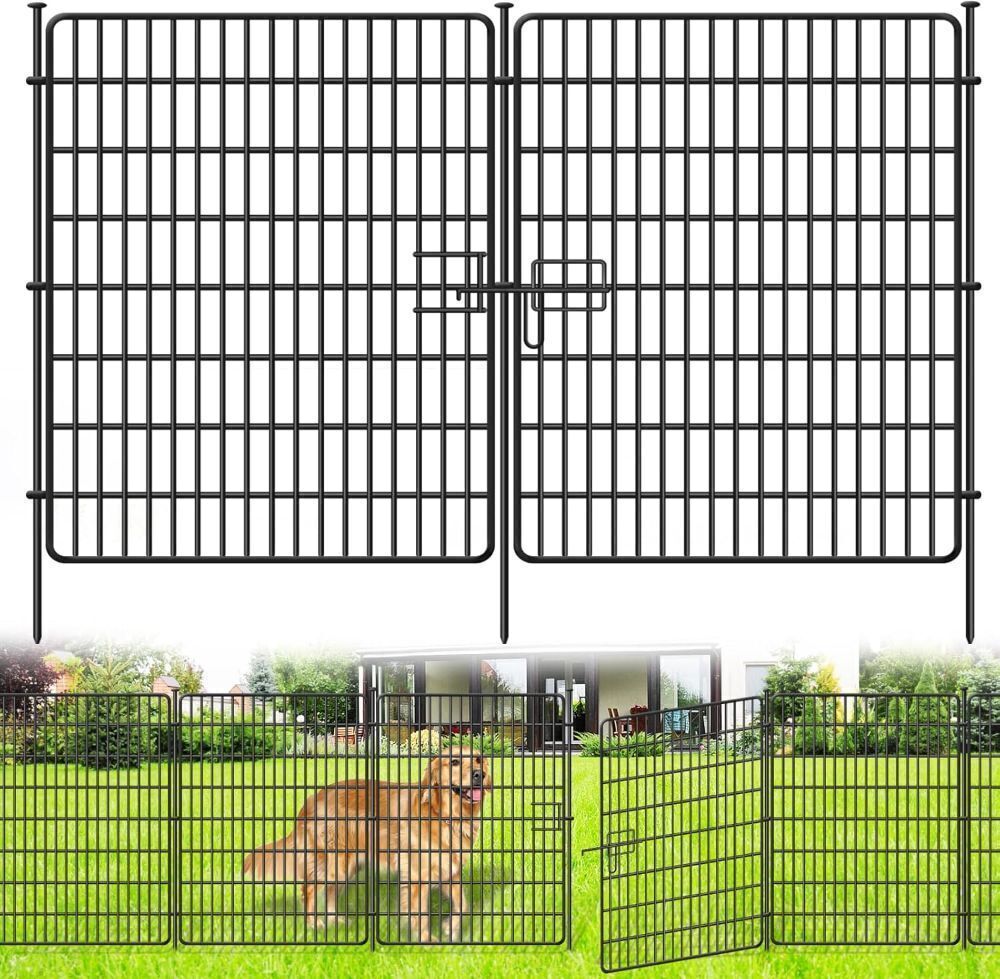 Decorative Garden Fence with Gate, 15 Panels - Image 1 - Lot 271