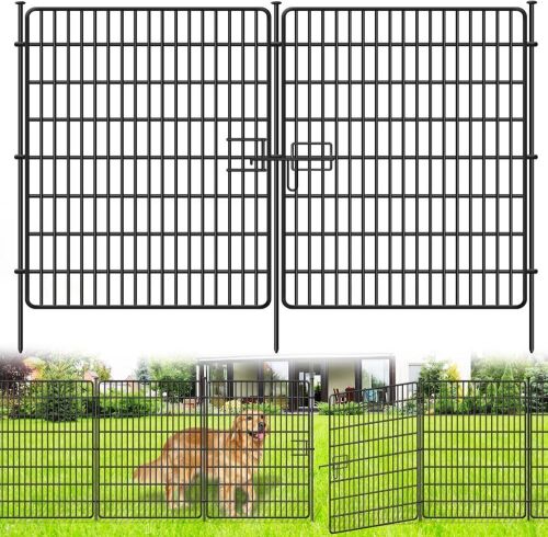 Decorative Garden Fence with Gate, 15 Panels - Lot 271