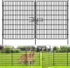 Decorative Garden Fence with Gate, 15 Panels - Thumbnail 1
