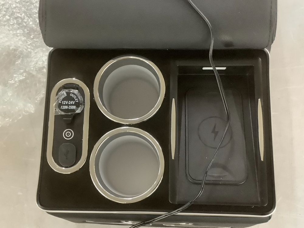 Universal Center Console Armrest Organizer with Wireless Charging - Image 4 - Lot 571