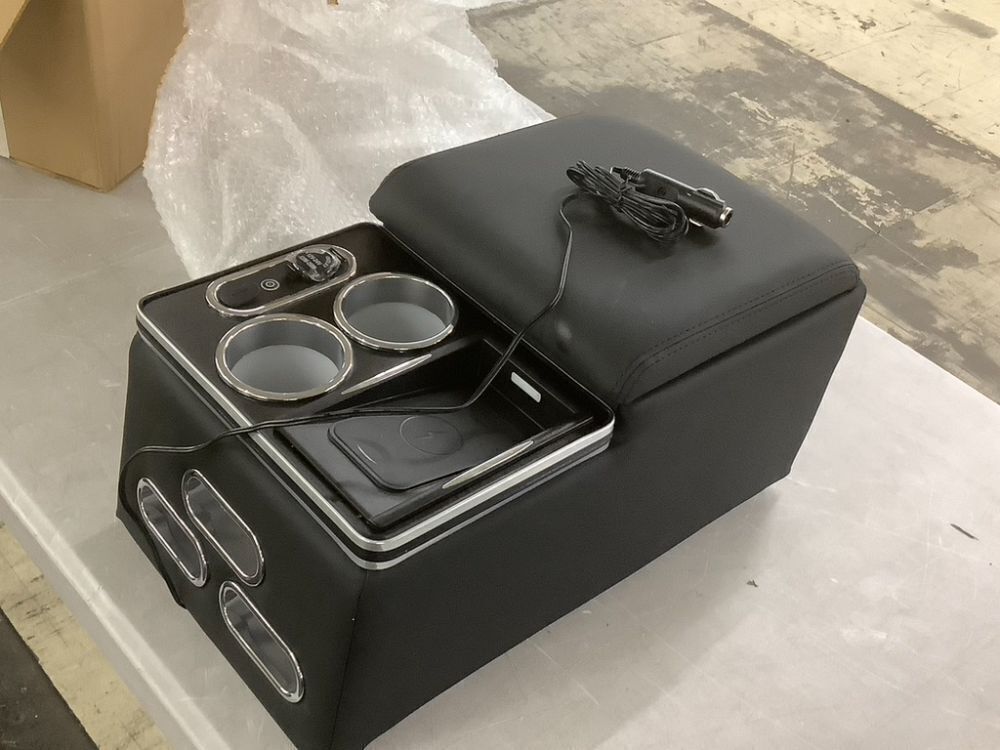 Universal Center Console Armrest Organizer with Wireless Charging - Image 6 - Lot 571