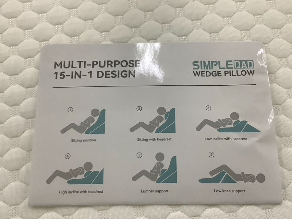 SimpleDad Bed Wedge Pillows - Zipper Broken on Cover - Image 5 - Lot 676