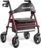 Foldable 8" Big Wheels All Terrain Rollator Walker - Thumbnail 1