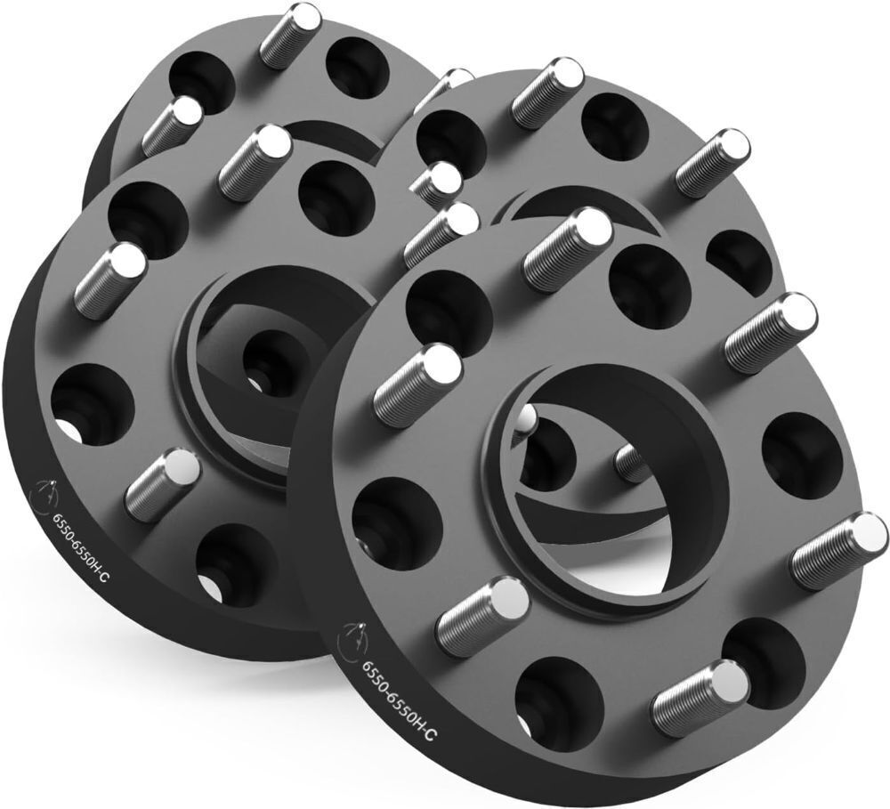 4pc Hub Centric Wheel Spacers Adapters 6x5.5 6x139.7mm 1.50 Inch Thick 78.1mm Hub M14x1.5 14x1.5 Thread Stud Fits Chevy Silverado 1500 Colorado Tahoe | GMC Sierra 1500 Yukon - Image 1 - Lot 177