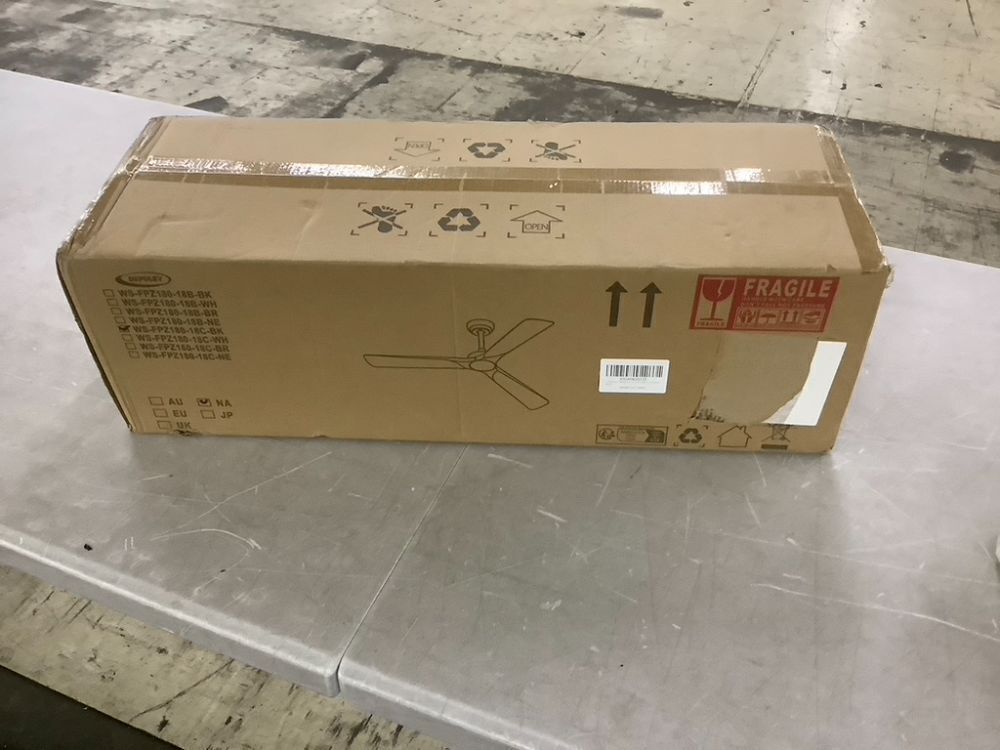 Depuley 52-Inch Ceiling Fan with Light, Black 3 Blade, Remote APP Control - Image 2 - Lot 178