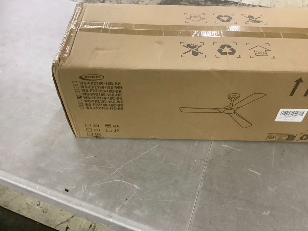 Depuley 52-Inch Ceiling Fan with Light, Black 3 Blade, Remote APP Control - Image 3 - Lot 178