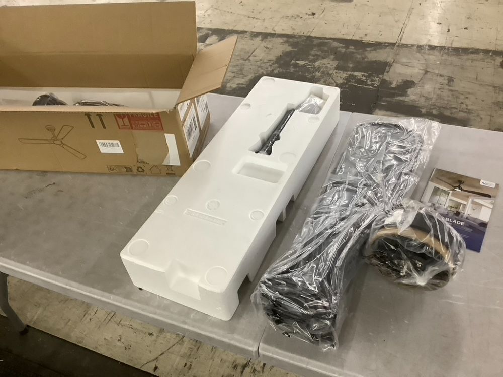 Depuley 52-Inch Ceiling Fan with Light, Black 3 Blade, Remote APP Control - Image 4 - Lot 178