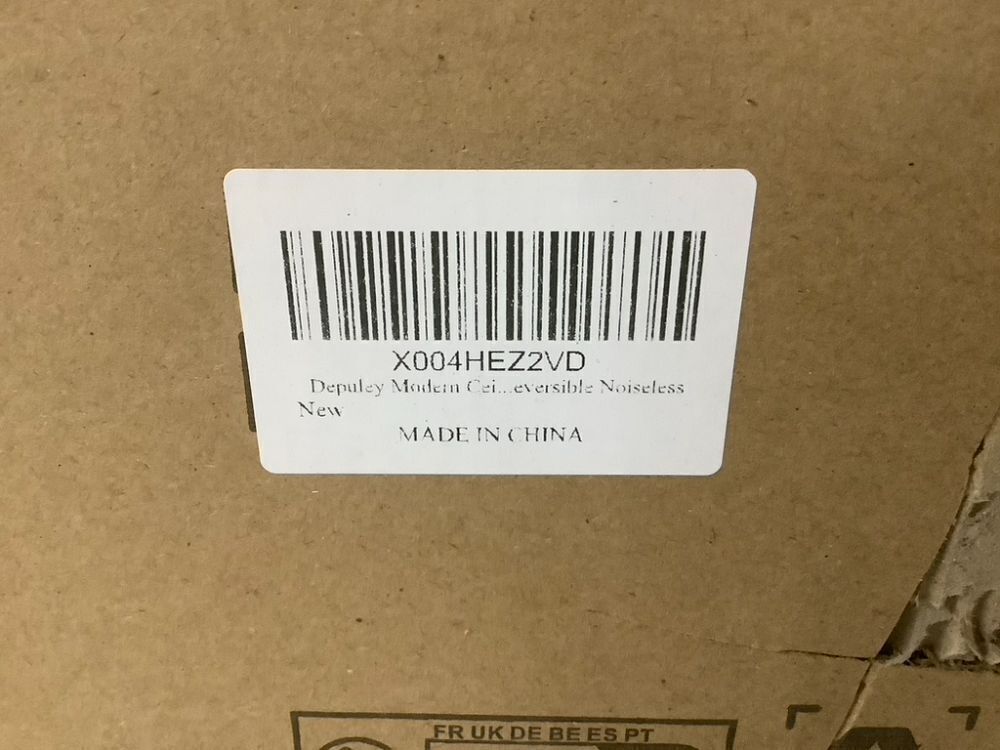 Depuley 52-Inch Ceiling Fan with Light, Black 3 Blade, Remote APP Control - Image 10 - Lot 178