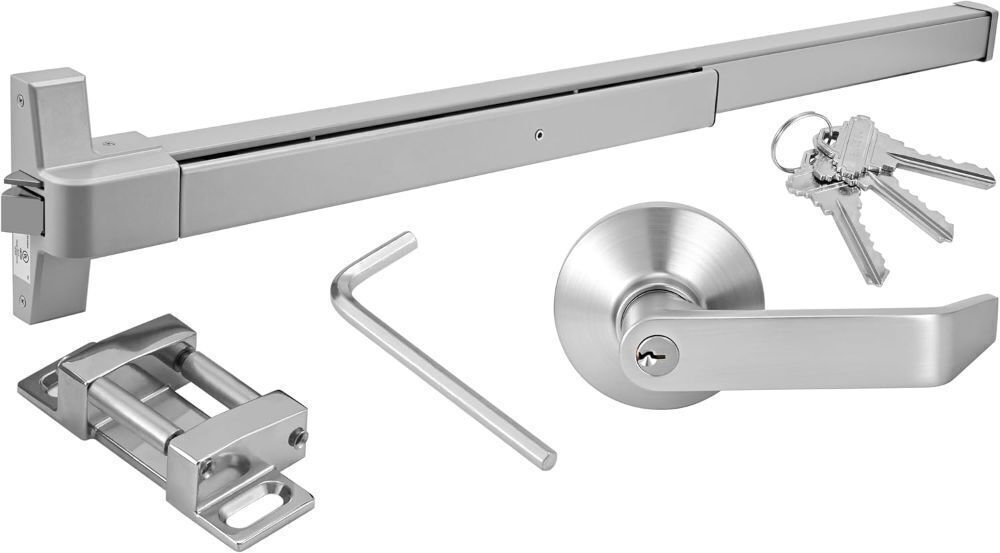 Commercial Panic Exit Device with Lever Handle for 28-36" Emergency Exit Doors - Image 1 - Lot 582