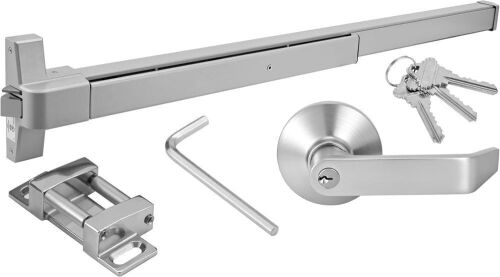 Commercial Panic Exit Device with Lever Handle for 28-36" Emergency Exit Doors - Lot 582