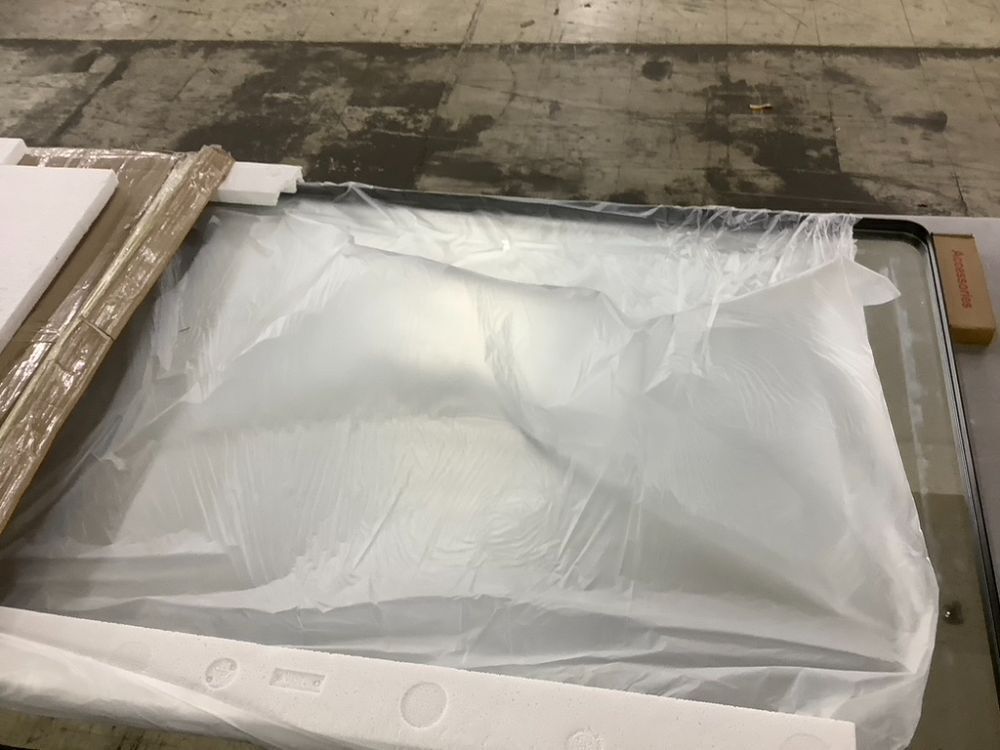 Black Metal Framed Wall Mirror 48" x 30" - Image 3 - Lot 182